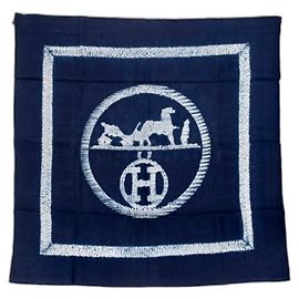 Carré Collector Ex Libris Shibori Indigo Hermès Blu
