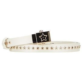 Cinto Estrela Studded Christian Dior Branco Dourado
