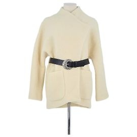 Bash Abrigo de lana beige Beige