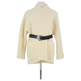 Bash Beige wool coat Beige