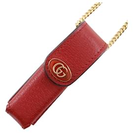 Gucci-Gucci Red Calfskin Lipstick Case-Red