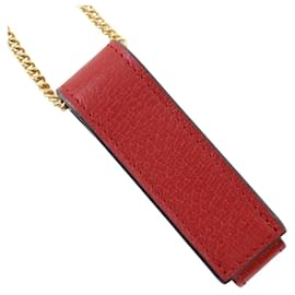 Gucci-Gucci Red Calfskin Lipstick Case-Red