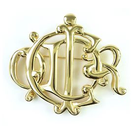 Goldbrosche Christian Dior Golden
