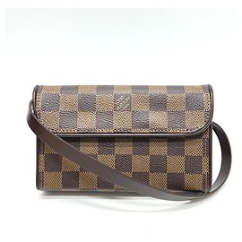 Pochette Florentine Louis Vuitton N51856 Marron Damier ebène