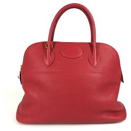 Borsa Tote Hermès Bolide 35 in Rosso Rouge Rosso