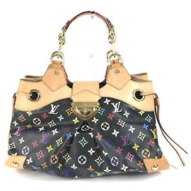 Ursula Tote Schultertasche Monogram Multicolore von Louis Vuitton Schwarz Mehrfarben