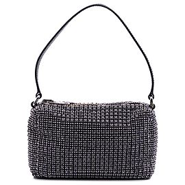 Pochette Héritière en Maille Noire Cristal d'Alexander Wang Noir