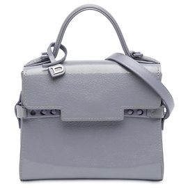 Sac à main Tempete Micro en vernis violet de Delvaux Violet
