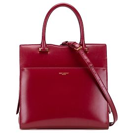 Sac Uptown en cuir rouge petit de Saint Laurent Rouge