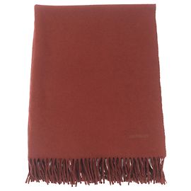 Hermès HERMES Herren Cashmere Schal Braun Rot