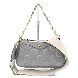 Sac à main en cuir GG Matelassé Gucci 735049 Marron