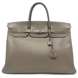 Borsa Hermès Birkin 40 Marrone Taupe