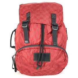 Louis Vuitton Damier Aventure Light Pack Backpack Black Red
