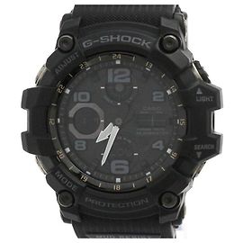 Autre Marque Relógio Casio G-Shock Mudmaster com controle de onda de rádio, solar, em aço GWG-100-1AJF Outro