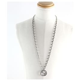 Gucci-GUCCI 524890 Arabesque Interlocking G Textured Long Chain Necklace-Other