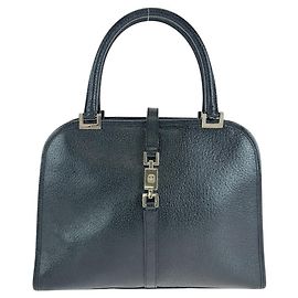 Borsa Tote in Pelle Gucci Jackie Nera Nero