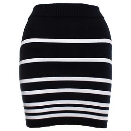 Gonna a righe elasticizzata Rag & Bone Nero