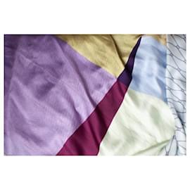 Autre Marque-Odeeh multicolor printed fence scarf-Purple