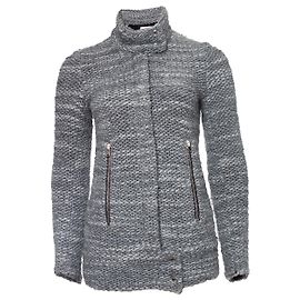 IRO knitted wool biker jacket in grey Grey