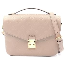 Louis Vuitton-Louis Vuitton Pochette Metis MM Monogram Handbag-Brown,Beige