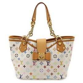 Louis Vuitton Monogram Multicolor Annie GM Tote Bag White