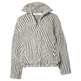 Pull Jonjie zèbre IRO Blanc Écru