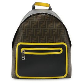 Fendi Zucca PVC Leather Backpack Brown