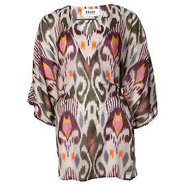 Autre Marque Túnica envolvente impressa multicolorida transparente Bazar Deluxe Multicor
