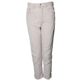 Jeans in lino Junya Watanabe beige Marrone Beige