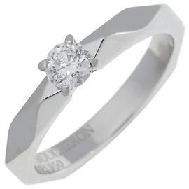 Boucheron Facette Pt950 Diamantring Silber Metallisch