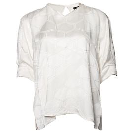 Blouse blanche Isabel Marant avec imprimé graphique Blanc