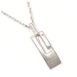 Gucci-Gucci Plate Silver 925 Necklace-Silvery,Metallic