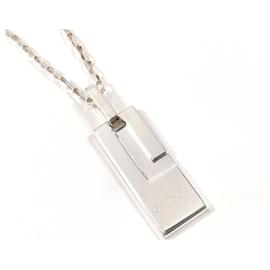 Gucci-Gucci Plate Silver 925 Necklace-Silvery,Metallic