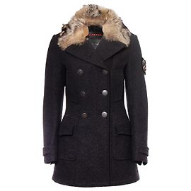 Prada Grey wool and alpaca coat Grey