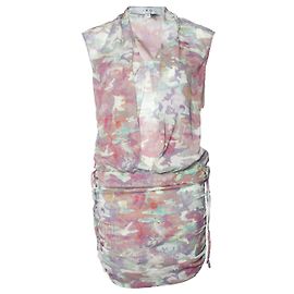 Robe en drapé de cygne IRO en imprimé camouflage Multicolore