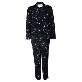 Claudie Pierlot silk smoking two piece suit Blue