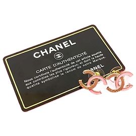Orecchini Chanel Coco Mark D'oro Metallico