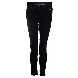 Schwarze Escada Sport Jeans mit Samtprint Schwarz