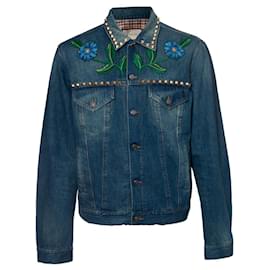 Gucci-Gucci Mare Gothicum denim jacket-Blue