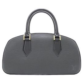 Bolsa de couro Epi Jasmine da Louis Vuitton Preto