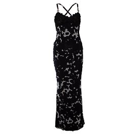 Robe maxi Gianni Versace Couture Noir