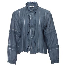 Rüschbluse Isabel Marant Étoile Blau