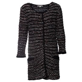 Maje Strick-Cardigan aus Lurex Schwarz