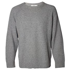 Closed Grey knitted wool sweater Grey
