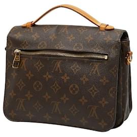 Louis Vuitton-Bolsa Pochette Metis Monograma Louis Vuitton-Marrom