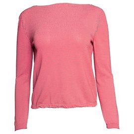 Camicia a righe Prada in rosso e bianco Rosso