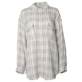 Camisa de tweed IRO Vicenta Blanco