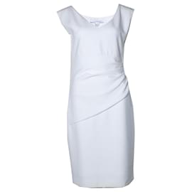 Robe drapée blanche Diane Von Furstenberg Blanc