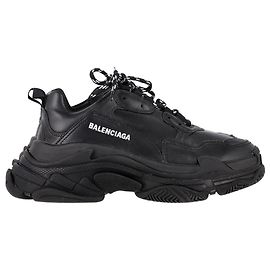 Baskets Balenciaga Triple S en polyester noir Noir