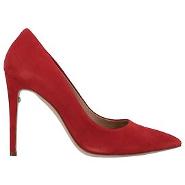 Salvatore Ferragamo Décolleté a punta Ferragamo in suede rosso Rosso